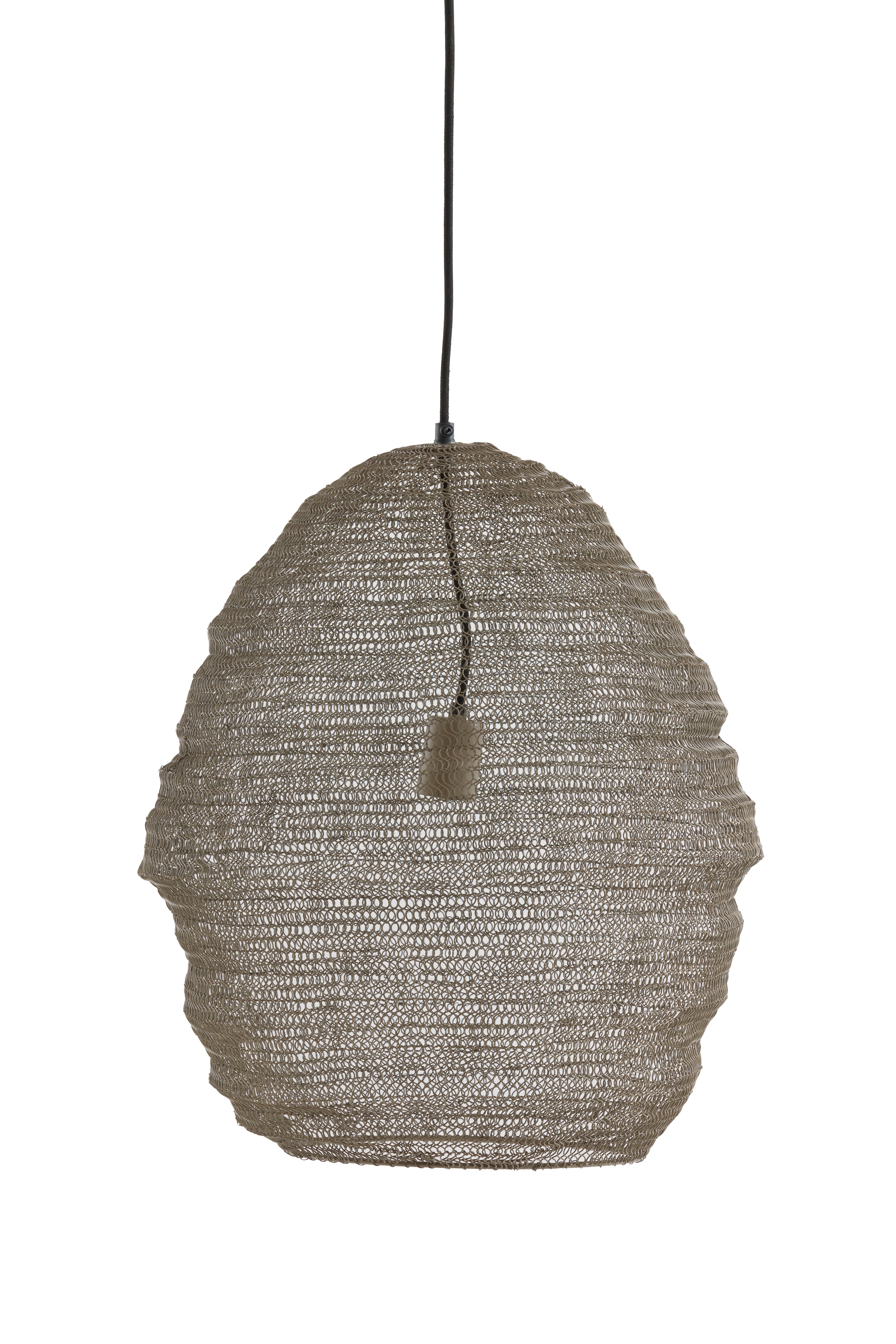 Hanging Lamp Ø45x60 cm Nikki Wire Taupe